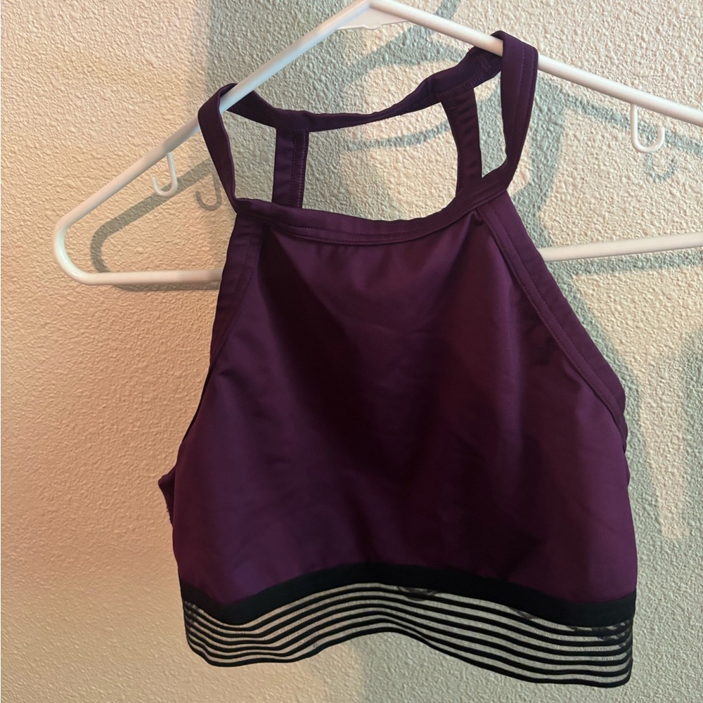 Victoria's Secret Purple Sports Bra with Black Accents